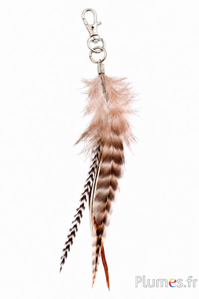 Hanger haan grizzly - 17 cm - natuurlijk